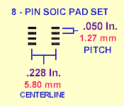 9081 8 pin SOIC pad drawing